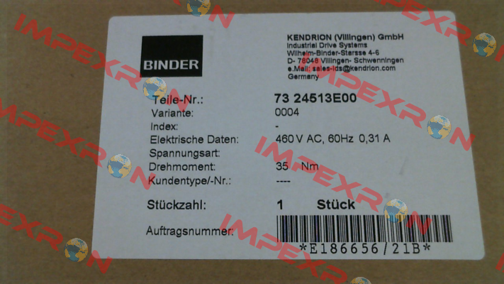 73 24513E00-0004 Binder