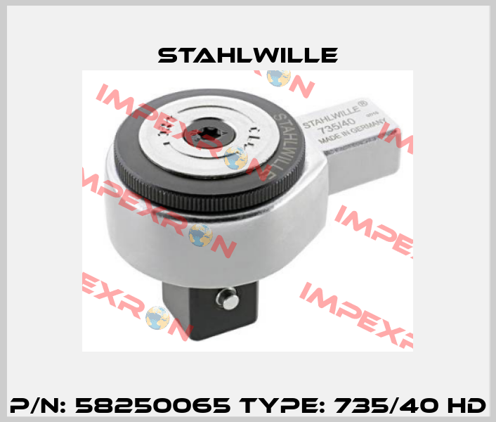 P/N: 58250065 Type: 735/40 HD Stahlwille