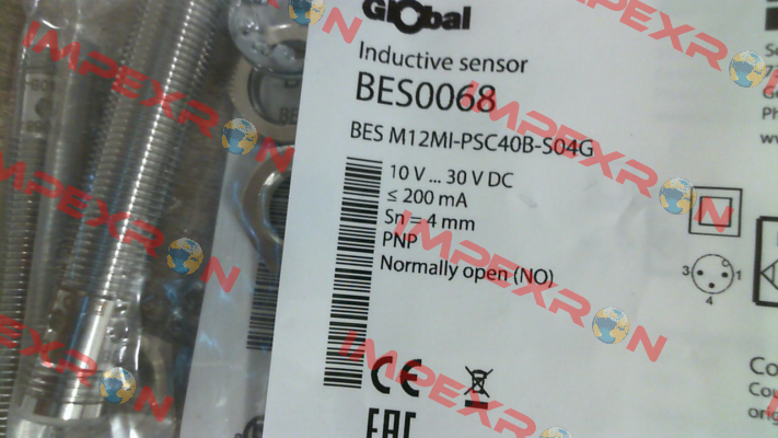 P/N: BES0068, Type: BES M12MI-PSC40B-S04G Balluff